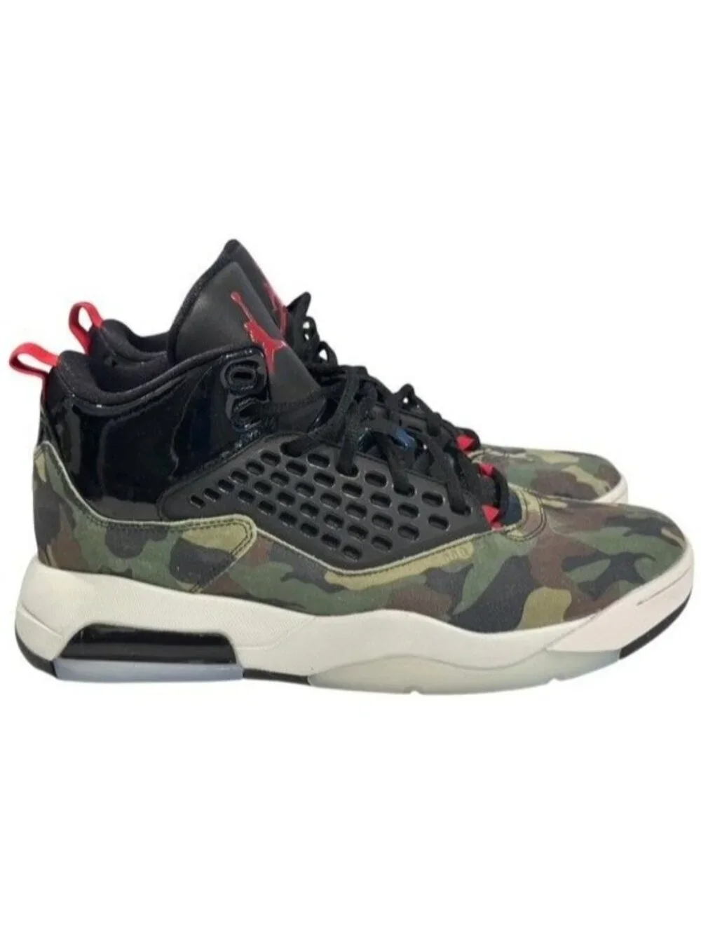 Nike‎ Air Jordan Maxin 200 'Camo' Olive Black Red CD6107-200 Men's 11 NEW